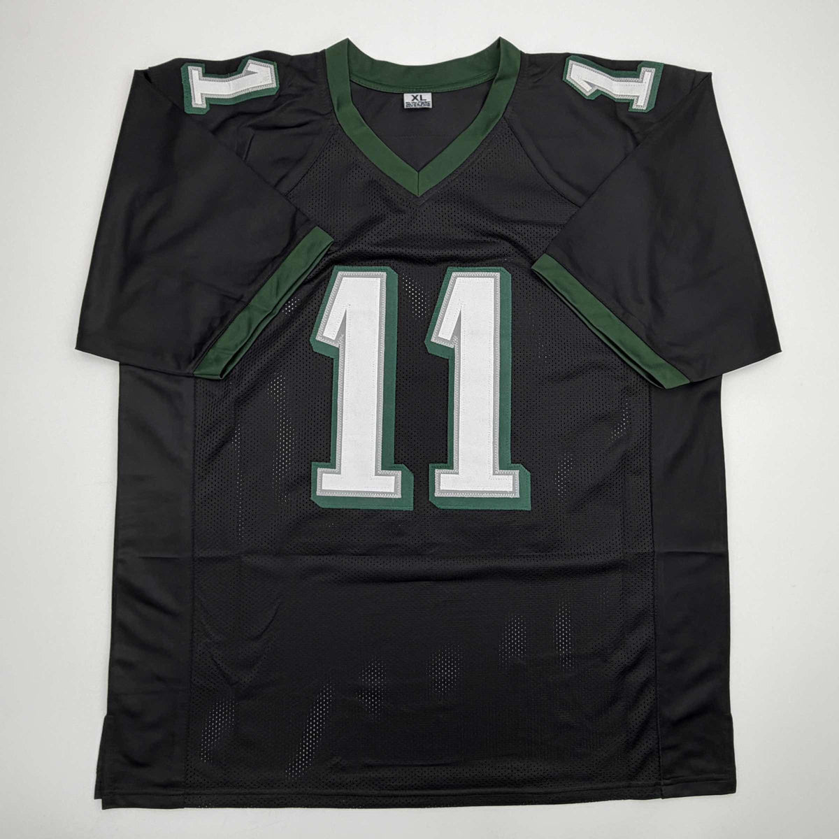 Autographed/Signed AJ A.J. Brown Philadelphia Black Football Jersey Beckett BAS COA