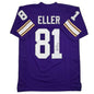 Autographed/Signed Carl Eller Minnesota Purple Football Jersey JSA COA