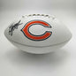 Autographed/Signed D.J. DJ Moore Chicago Bears Full Size F/S White Panel Logo Football JSA COA