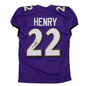 Autographed/Signed Derrick Henry Baltimore Purple Football Jersey JSA COA