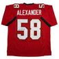 Autographed/Signed Kwon Alexander Tampa Bay Red Football Jersey JSA COA