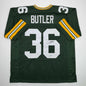 Autographed/Signed Leroy Butler Green Bay Green Football Jersey Beckett BAS COA