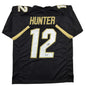 Autographed/Signed Travis Hunter Colorado Black College Football Jersey Beckett BAS COA