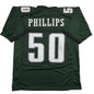 Autographed/Signed Jaelan Phillips Philadelphia Midnight Green Football Jersey PSA/DNA COA