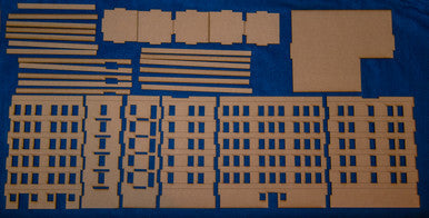 15mm Large Apartment Block (MDF) - 15MMDF152