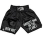 Autographed/Signed Mike Tyson Iron Mike Baddest Man on the Planet Black Boxing Trunks JSA COA
