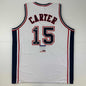 Autographed/Signed Vince Carter New Jersey NJ White Basketball Jersey PSA/DNA COA