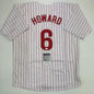 Autographed/Signed Ryan Howard Philadelphia Pinstripe Baseball Jersey JSA COA
