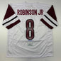 Autographed/Signed Brian Robinson Jr. Washington White Football Jersey PSA/DNA COA