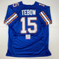 Autographed/Signed Tim Tebow Florida Blue College Football Jersey PSA/DNA COA