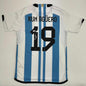 Autographed/Signed Sergio Kun Aguero Argentina Blue Soccer Futbol Jersey Beckett BAS COA