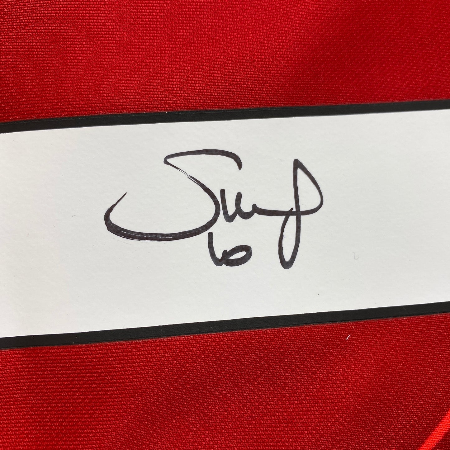 Autographed/Signed Sadio Mane Liverpool Red Soccer Jersey Beckett BAS COA