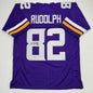 Autographed/Signed Kyle Rudolph Minnesota Purple Football Jersey Beckett BAS COA