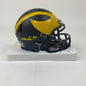 Autographed/Signed Aidan Hutchinson Michigan Wolverines Mini College Football Helmet Beckett BAS COA