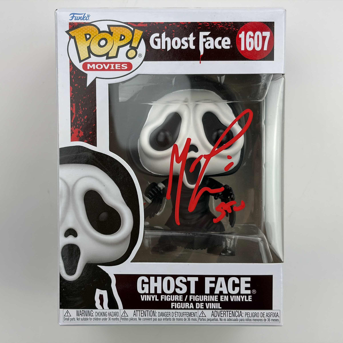 Autographed/Signed Matthew Lillard Inscribed Stu Ghostface Scream Funko Pop #1607 Movie Figurine Toy JSA COA