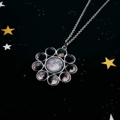 CLEARANCE Moon Phase Halo Pendant