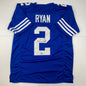 Autographed/Signed Matt Ryan Indianapolis Blue Football Jersey Beckett BAS COA