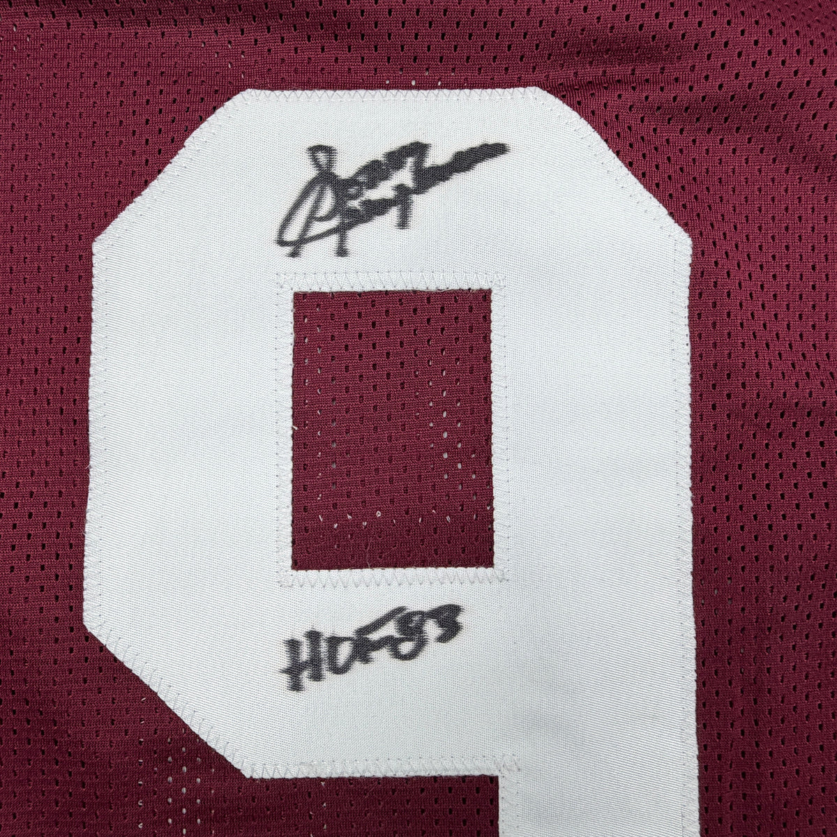 Autographed/Signed Sonny Jurgensen HOF 83 Washington Burgundy Football Jersey Beckett BAS COA