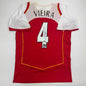 Autographed/Signed Patrick Vieira Arsenal Red Soccer Jersey Beckett BAS COA
