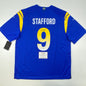 Autographed/Signed Matthew Stafford Los Angeles Rams Blue Authentic Nike Game Super Bowl LVI Football Jersey Fanatics COA
