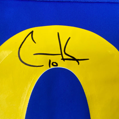 Autographed/Signed Cooper Kupp Los Angeles Rams Blue Authentic Nike Game Super Bowl LVI Football Jersey Fanatics COA