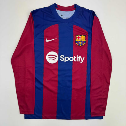 Autographed/Signed Robert Lewandowski FC Barcelona Blue Soccer Jersey Beckett BAS COA