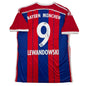 Autographed/Signed Robert Lewandowski FC Bayern Munich Red Soccer Futbol Jersey Beckett BAS COA
