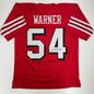 Autographed/Signed Fred Warner San Francisco Red Alternate Football Jersey Beckett BAS COA