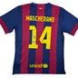 Autographed/Signed Javier Mascherano FC Barcelona Blue Soccer Jersey Beckett BAS COA