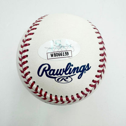 Autographed/Signed Rafael Devers Rawlings Official Major League ROML Baseball JSA COA