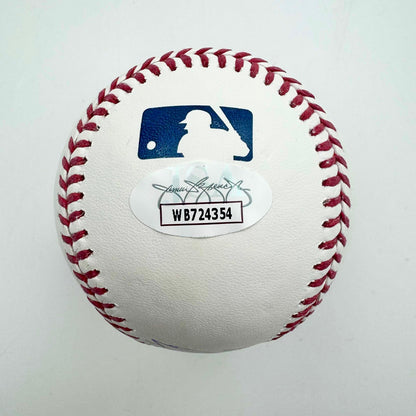 Autographed/Signed Jose Reyes "4x All-Star" Rawlings Official Major League ROML Baseball JSA COA