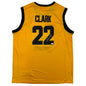 Autographed/Signed Caitlin Clark Iowa Yellow Basketball Jersey Panini COA