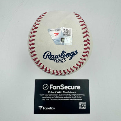 Autographed/Signed Jack Flaherty Rawlings Official Major League Baseball ROML Fanatics COA