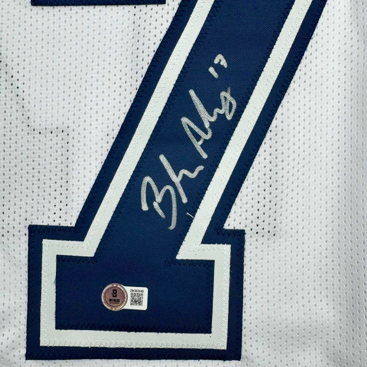 Autographed/Signed Brandon Aubrey Dallas Color Rush Football Jersey Beckett BAS COA