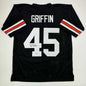 Autographed/Signed Archie Griffin Cincinnati Black Football Jersey Beckett BAS COA