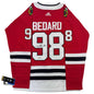 Autographed/Signed Connor Bedard Chicago Blackhawks Red Hockey Jersey PSA COA