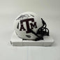 Autographed/Signed Johnny Manziel Texas A&M Aggies White College Football Mini Helmet Schwartz Sports COA