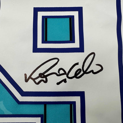 Autographed/Signed Ronaldo Nazario FC Barcelona 1996-97 Teal Soccer Jersey Beckett BAS COA