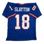 Autographed/Signed Darius Slayton New York Retro Blue Football Jersey JSA COA