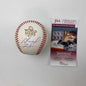 Autographed/Signed Jose Altuve & George Springer 2017 World Series Rawlings Official Major League Baseball ROML JSA COA