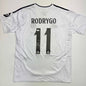 Autographed/Signed Rodrygo Silva de Goes Real Madrid White Soccer Jersey Beckett BAS COA