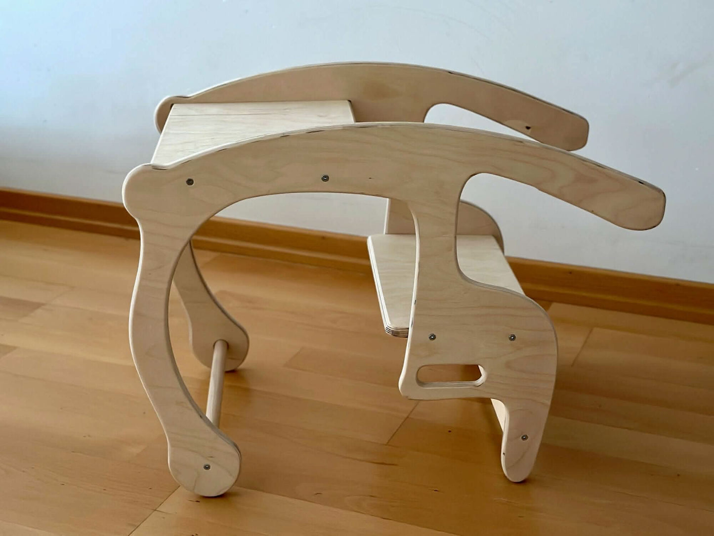 2in1 Wooden Seesaw & Desk for Kids' Skill Development