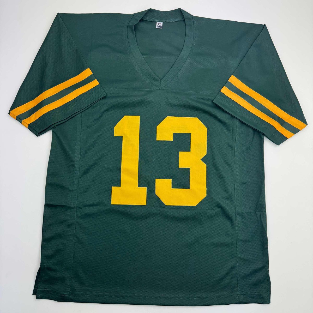 Autographed/Signed Dontayvion Wicks Green Bay Color Rush Football Jersey JSA COA