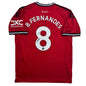 Autographed/Signed Bruno Fernandes Manchester United Red Soccer Jersey Beckett BAS COA
