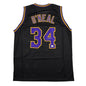 Autographed/Signed Shaquille Shaq O'Neal Los Angeles LA Black Basketball Jersey Beckett BAS COA