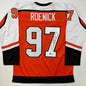 Autographed/Signed Jeremy Roenick Philadelphia Orange Hockey Jersey Beckett BAS COA