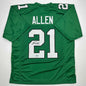 Autographed/Signed Eric Allen Philadelphia Kelly Green Football Jersey Beckett BAS COA