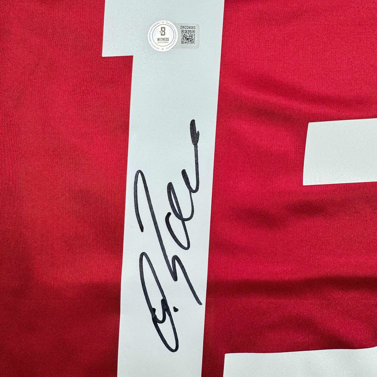 Autographed/Signed Michael Ballack FC Bayern Munich Red Soccer Futbol Jersey Beckett BAS COA