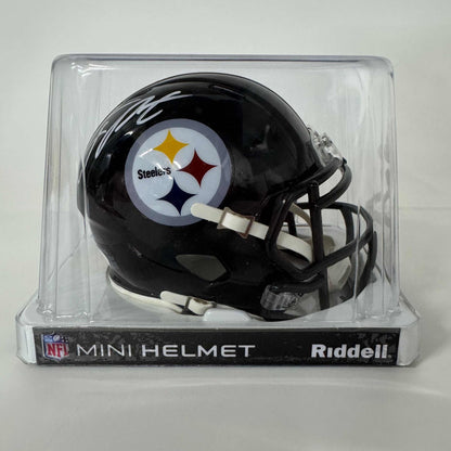 Autographed/Signed Joey Porter Jr. Pittsburgh Steelers Mini Football Helmet JSA COA