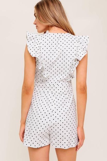 SUNNY MOOD WOVEN ROMPER